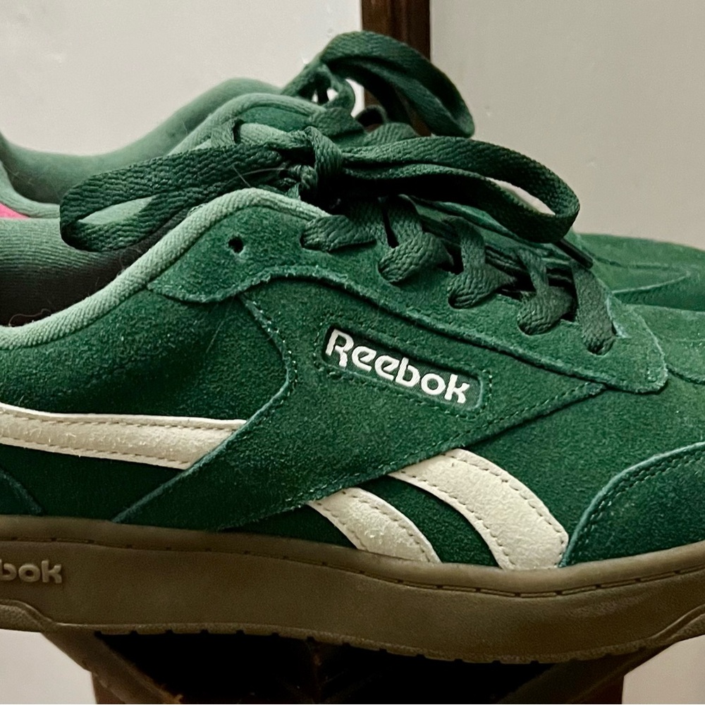Reebok Forest Green Suede Sneakers